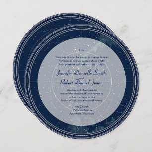 Invitation Mariage ciel de nuit Constellation