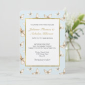 Invitation Mariage Cieux Bleus & Papillons (Debout devant)