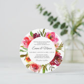 Invitation Mariage circulaire Romance Radiant (Debout devant)