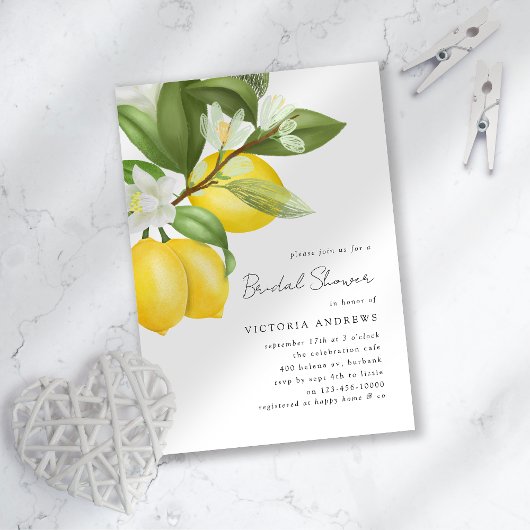 Invitation Mariage Citron Citrus