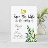Invitation Mariage Citron Italie (Debout devant)