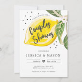 Invitation Mariage Citron Verdure Été Fête de Couple (Devant)