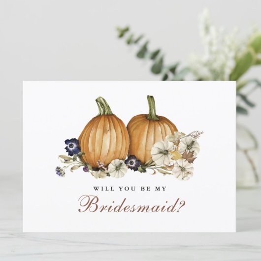 Invitation Mariage Citrouille Automne Serez-Vous Ma Femme D'A