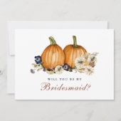 Invitation Mariage Citrouille Automne Serez-Vous Ma Femme D'A (Devant)