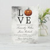 Invitation Mariage Citrouille d'amour (Debout devant)