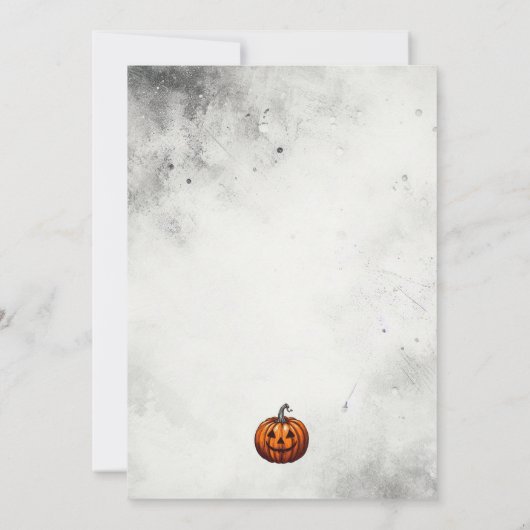 Invitation Mariage Citrouille d'amour (Dos)