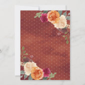 Invitation Mariage Citrouille de Burange et de Bourgogne (Dos)