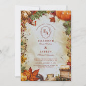 Invitation Mariage Citrouille de la récolte de houillères d'a (Devant)