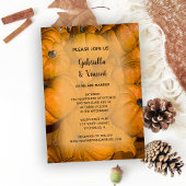Invitation Mariage Citrouille d'Orange