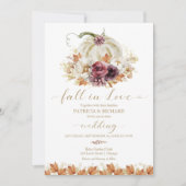 Invitation Mariage Citrouille Fall in Love (Devant)