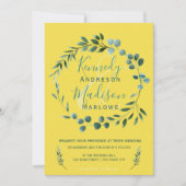 Invitation Mariage Citrus Eucalyptus Lemon (Devant)