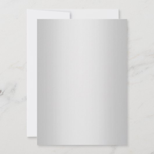 INVITATION MARIAGE CLASSÉ ÉLÉGANT DE LACE D'ARGENT (Dos)