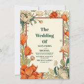 Invitation Mariage Classique Art Nouveau (Devant)