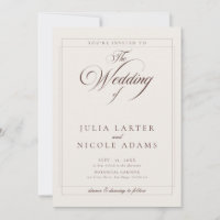 Mariage Classique Choco Ivore avec Détails de Call
