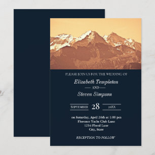 Invitation Mariage classique de la marine russe moderne de mo