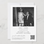 Invitation Mariage classique de l'argent ancien Enregistrer l (Dos)