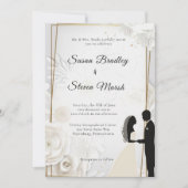 Invitation Mariage classique élégant, (Devant)