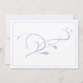 Invitation Mariage classique élégant (Dos)