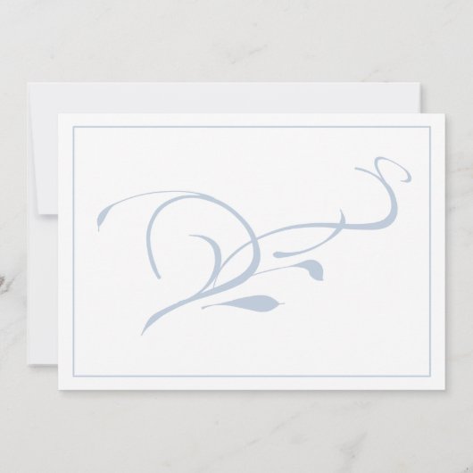 Invitation Mariage classique élégant (Dos)