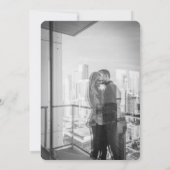 Invitation Mariage Classique Élégant Monogramme (Dos)