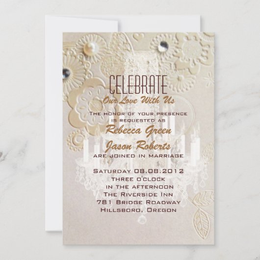 Invitation Mariage classique élégant tourbillons paris vintag (Devant)