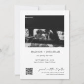 Invitation Mariage Classique Enregistrez la Date (Dos)