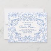 Invitation Mariage classique floral vintage (Devant)