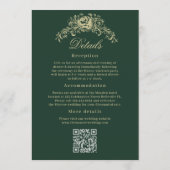 Invitation Mariage Classique Jardin Détails au Dos (Dos)