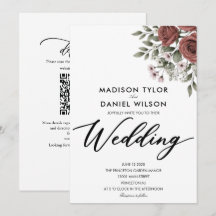mariage classique minimaliste floral cuivre brun