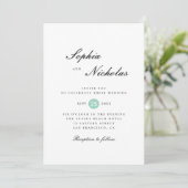Invitation Mariage classique minimaliste simple et épuré (Debout devant)