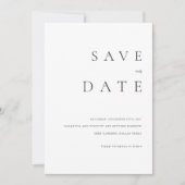 Invitation Mariage classique moderne Enregistrer la date (Devant)