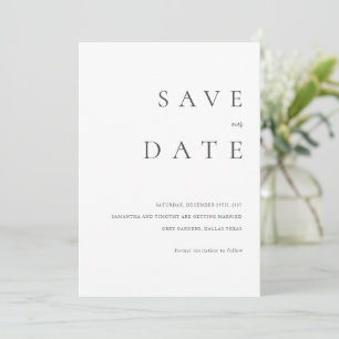 Invitation Mariage classique moderne Enregistrer la date