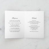 Invitation Mariage Classique Noir et Blanc (Intérieur)