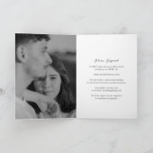 Invitation Mariage Classique Noir et Blanc Intemporel (Intérieur)