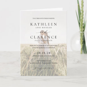 Invitation Mariage classique photo classique simple