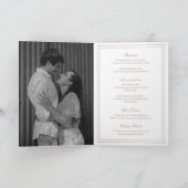 Invitation Mariage classique rose élégant (Intérieur)