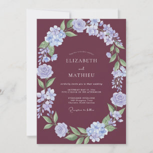 Invitation Mariage Classique Royal Bourgogne