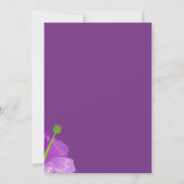 Invitation Mariage classique Royal violet (Dos)