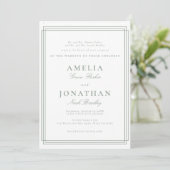 Invitation Mariage classique simple (Debout devant)