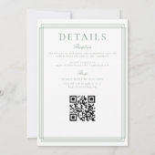 Invitation Mariage classique simple (Dos)
