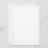 Invitation Mariage classique simple élégance (Dos)