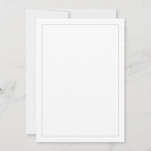 Invitation Mariage classique simple élégance (Dos)