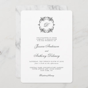 Invitation Mariage classique simple et élégant