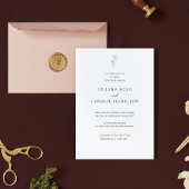 Invitation Mariage classique Vieux argent