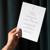 Invitation Mariage classique Vieux argent