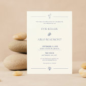 Invitation Mariage classique Vieux argent