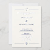 Invitation Mariage classique Vieux argent (Devant)