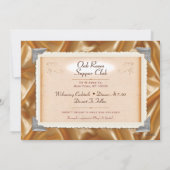 Invitation Mariage classique Vintage / Douche Fiançailles (Dos)