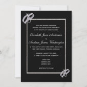 Invitation Mariage Classy Diamond Mariage Argent (Devant)