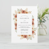 Invitation Mariage Clay Blossom (Debout devant)